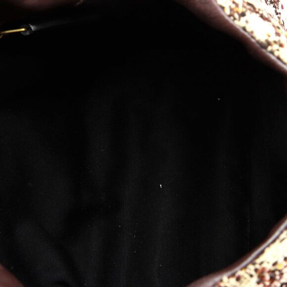 Saint Laurent Loulou Puffer Shoulder Bag Quilted Tweed Small Neutral, Multicolor - Picture 5 of 8